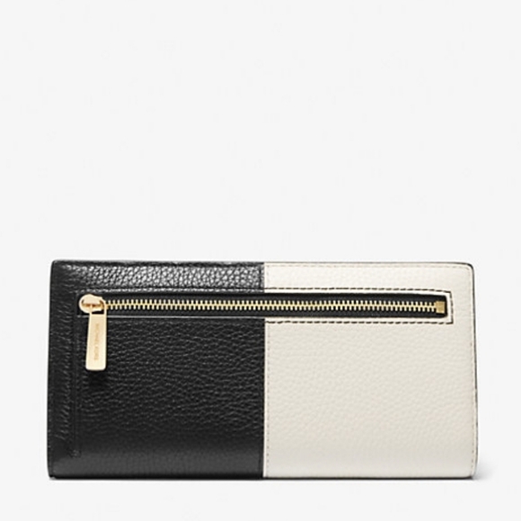 Michael kors Reed Large Two Tone Pebbled Leather Wallet - Picture 3 of 13